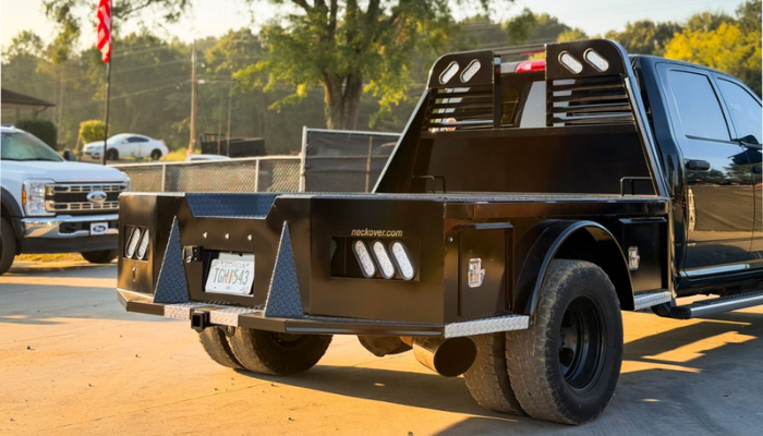 Neckover truck bed installed by Chipper LLC